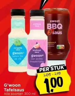 Vomar Voordeelmarkt G'woon Tafelsaus aanbieding