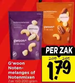 Vomar Voordeelmarkt G'woon Noten- melanges of Notenmixen aanbieding