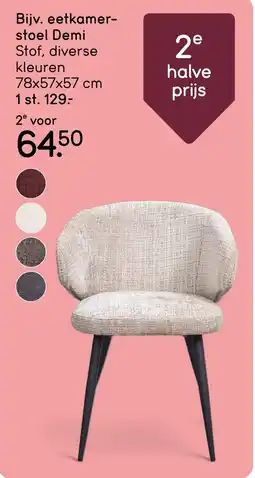 Leen Bakker Bijv. eetkamer- stoel Demi aanbieding