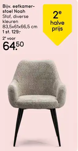 Leen Bakker Bijv. eetkamer- stoel Noah aanbieding