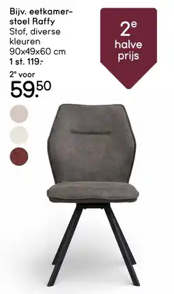 Leen Bakker Bijv. eetkamer- stoel Raffy aanbieding