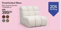 Leen Bakker Draaifauteuil Beau aanbieding