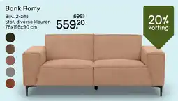 Leen Bakker Bank Romy aanbieding