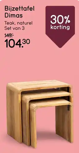 Leen Bakker Bijzettafel Dimas aanbieding
