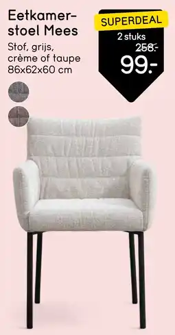 Leen Bakker Eetkamer- stoel Mees aanbieding