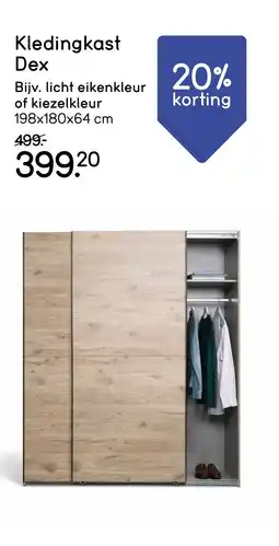 Leen Bakker Kledingkast Dex aanbieding