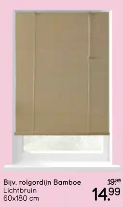 Leen Bakker Bijv. rolgordijn Bamboe aanbieding