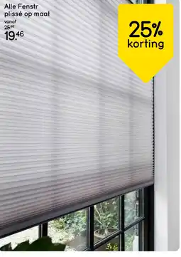 Leen Bakker Alle Fenstr plissé op maat aanbieding