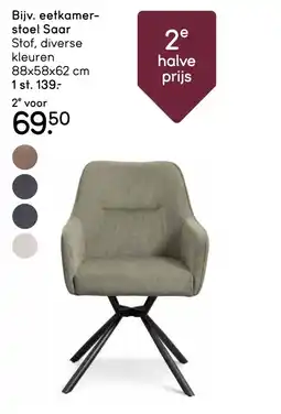 Leen Bakker Bijv. eetkamer- stoel Saar aanbieding