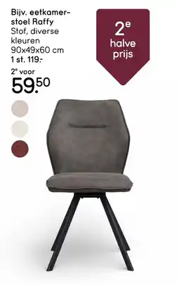 Leen Bakker Bijv. eetkamer- stoel Raffy aanbieding