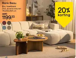 Leen Bakker Bank Beau aanbieding