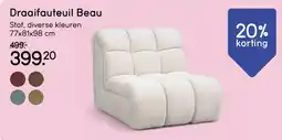 Leen Bakker Draaifauteuil Beau aanbieding