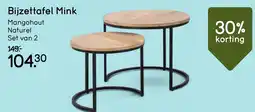 Leen Bakker Bijzettafel Mink aanbieding