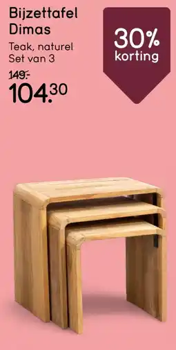 Leen Bakker Bijzettafel Dimas aanbieding