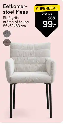 Leen Bakker Eetkamer- stoel Mees aanbieding