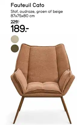 Leen Bakker Fauteuil Cato aanbieding