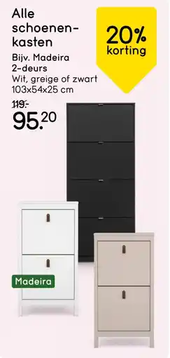 Leen Bakker Alle schoenen- kasten aanbieding