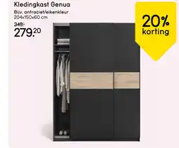 Leen Bakker Kledingkast Genua aanbieding