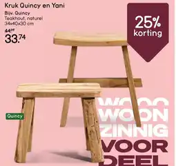 Leen Bakker Quincy en Yani aanbieding