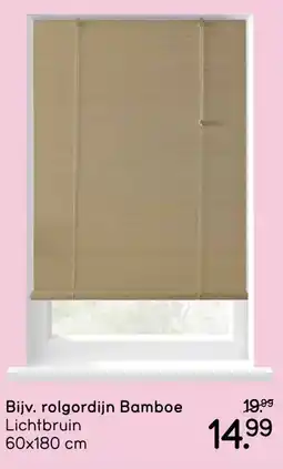 Leen Bakker Bijv. rolgordijn Bamboe aanbieding