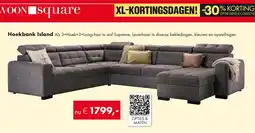 Woonsquare Hoekbank Island aanbieding