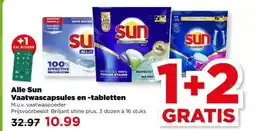 PLUS Alle Sun Vaatwascapsules en tabletten aanbieding