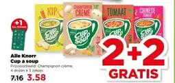 PLUS Alle Knorr Cup a soup aanbieding