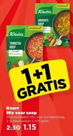 PLUS Knorr Mix voor soep aanbieding