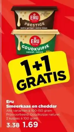 PLUS Eru Smeerkaas en cheddar aanbieding