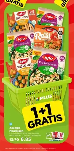 PLUS Alle Iglo Maaltijden aanbieding