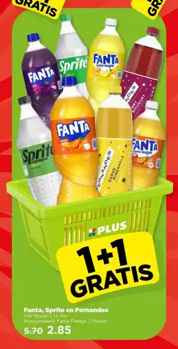 PLUS Fanta, Sprite en Fernandes aanbieding