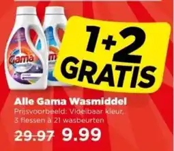 PLUS Alle Gama Wasmiddel aanbieding