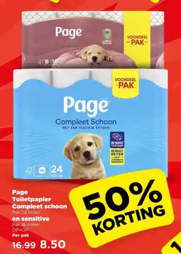 PLUS Page Toiletpapier Compleet schoon en sensitive aanbieding