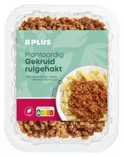 PLUS PLUS Plantaardig gekruid rulgehakt aanbieding