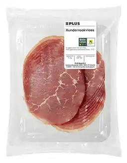 PLUS PLUS Runderrookvlees aanbieding