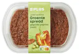 PLUS PLUS Groentespread Gegrilde Paprika Pesto aanbieding