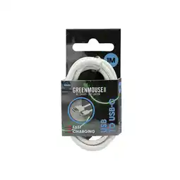 PLUS GreenMouse HP Zwart USB-C data cable Woven 1m aanbieding