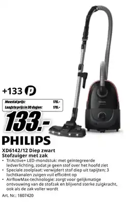 MediaMarkt PHILIPS XD6142/12 Diep zwart aanbieding