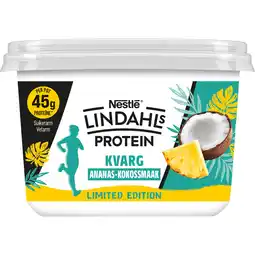 PLUS Lindahls Kvarg Ananas Kokos aanbieding