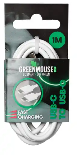 PLUS GreenMouse USB-C to USB-C data cable - 1m aanbieding