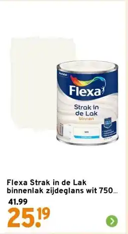 GAMMA Flexa Strak in de Lak binnenlak zijdeglans wit 750 ml aanbieding