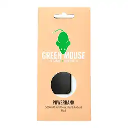 PLUS GreenMouse Powerbank 5000mAh black aanbieding