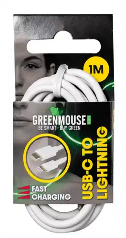 PLUS GreenMouse USB-C to Lightning data cable - 1m aanbieding