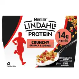 PLUS Lindahls Crunchy Granola Aardbei aanbieding