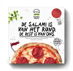 PLUS Gustavo Gusto Pizza Salame Classic aanbieding