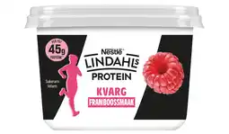 PLUS Lindahls Kvarg Framboos aanbieding