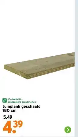 GAMMA tuinplank geschaafd aanbieding