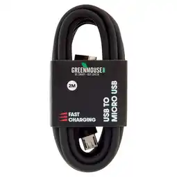 PLUS GreenMouse Micro USB data cable 2meter aanbieding
