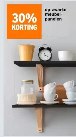 GAMMA op zwarte meubel- panelen aanbieding
