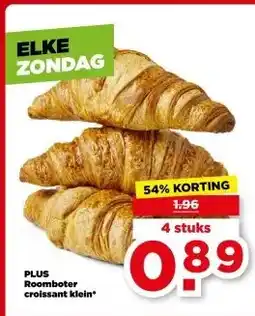 PLUS Roomboter croissant klein aanbieding